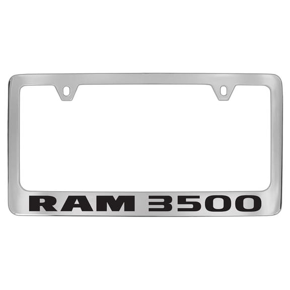 Dodge Ram Chrome Plated Metal License Plate Frame Holder