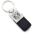 thumbnail image 1 of Dodge Ram Head Keychain & Keyring - Duo Premium Black Leather, 1 of 7