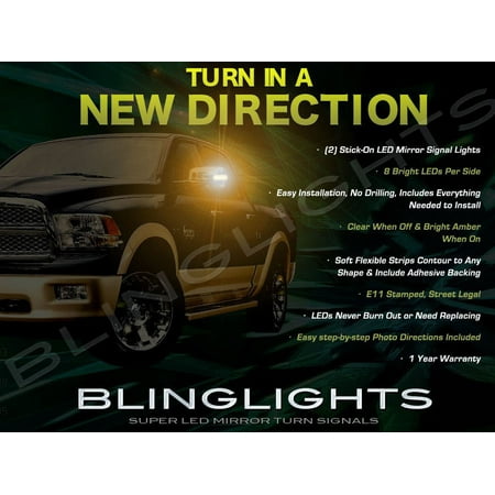 Dodge Ram LED Side Mirror Lights Turn Signal Lamp Set Kit Pair