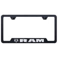 thumbnail image 1 of Dodge Ram Laser Etched Logo Cut-Out License Plate Frame (Rugged Black), 1 of 3