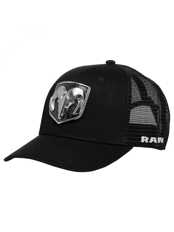Dodge Ram Logo 3D Patch Adjustable Trucker Hat