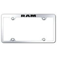 thumbnail image 1 of Dodge Ram Logo Stainless Steel Wide Body Truck License Plate Frame (Chrome), 1 of 3