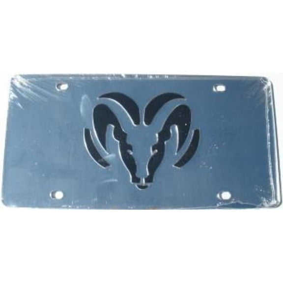 Dodge Ram Silver Laser License Plate