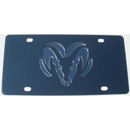 Dodge Ram Silver Stainless Steel License Plate