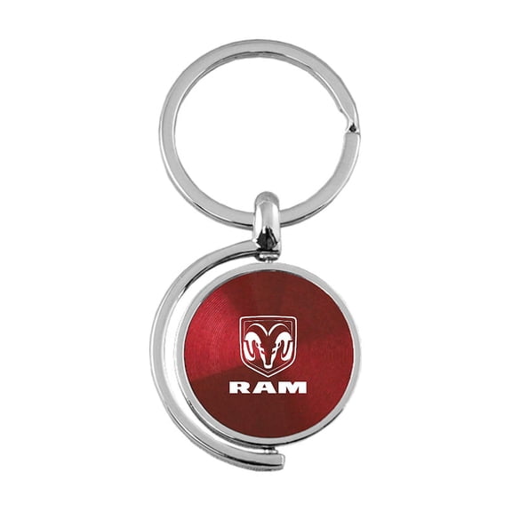 Dodge Ram Spinner Key Ring (Burgundy)