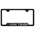 thumbnail image 1 of Dodge Ram Tough Laser Etched Logo Cut-Out License Plate Frame (Black), 1 of 3