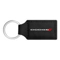 thumbnail image 1 of Dodge Rectangular Black Leatherette Key Chain, 1 of 4