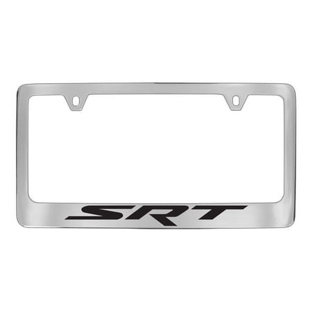 Dodge SRT Chrome Plated Metal License Plate Frame Holder