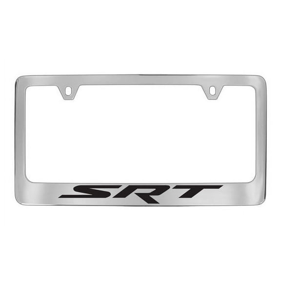 Dodge SRT Chrome Plated Metal License Plate Frame Holder