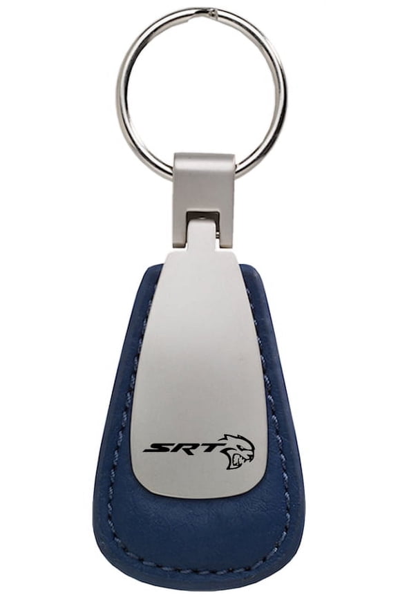 Dodge SRT Hellcat Leather Teardrop Key Chain (Blue)