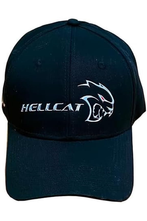 Dodge SRT Hellcat Liquid Metal Logo Hat - Charger/Challenger Cap Black