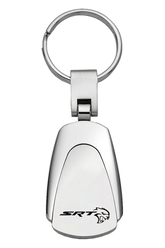 Dodge SRT Hellcat Teardrop Key Chain (Silver)
