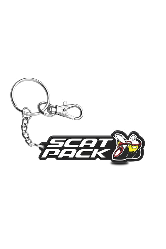 Dodge Scat-Pack Custom Laser Cut Full-Color Printing Acrylic Charm Key Chain