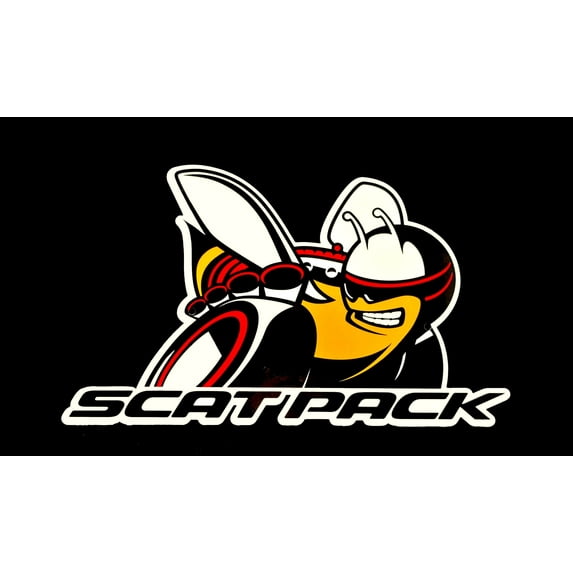 Dodge Scatpack Bee Steel Sign - Ver2