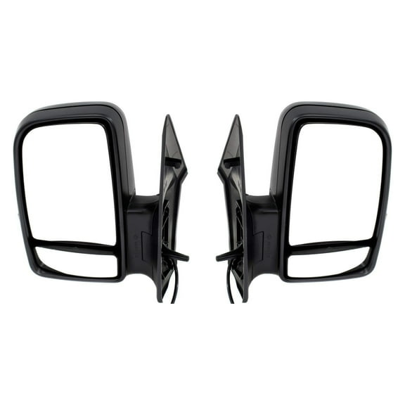 For Dodge Sprinter 3500 2007 2008 2009 Door Mirror Driver and Passenger Side | Pair | Manual | Non Heated | w/ Signal Light | Replacement For 68009989AA, 68009988AA | CH1320381, CH1321381