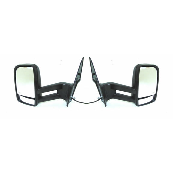 For Dodge Sprinter 3500 2007 2008 2009 Door Mirror Driver and Passenger Side | Pair | Power | Heated | w/ Signal | Towing | Replacement For 002-811-51-33, 68139612AA | CH1320369, CH1321369