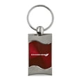 thumbnail image 1 of Dodge Stripe Keychain & Keyring - Burgundy Wave, 1 of 2