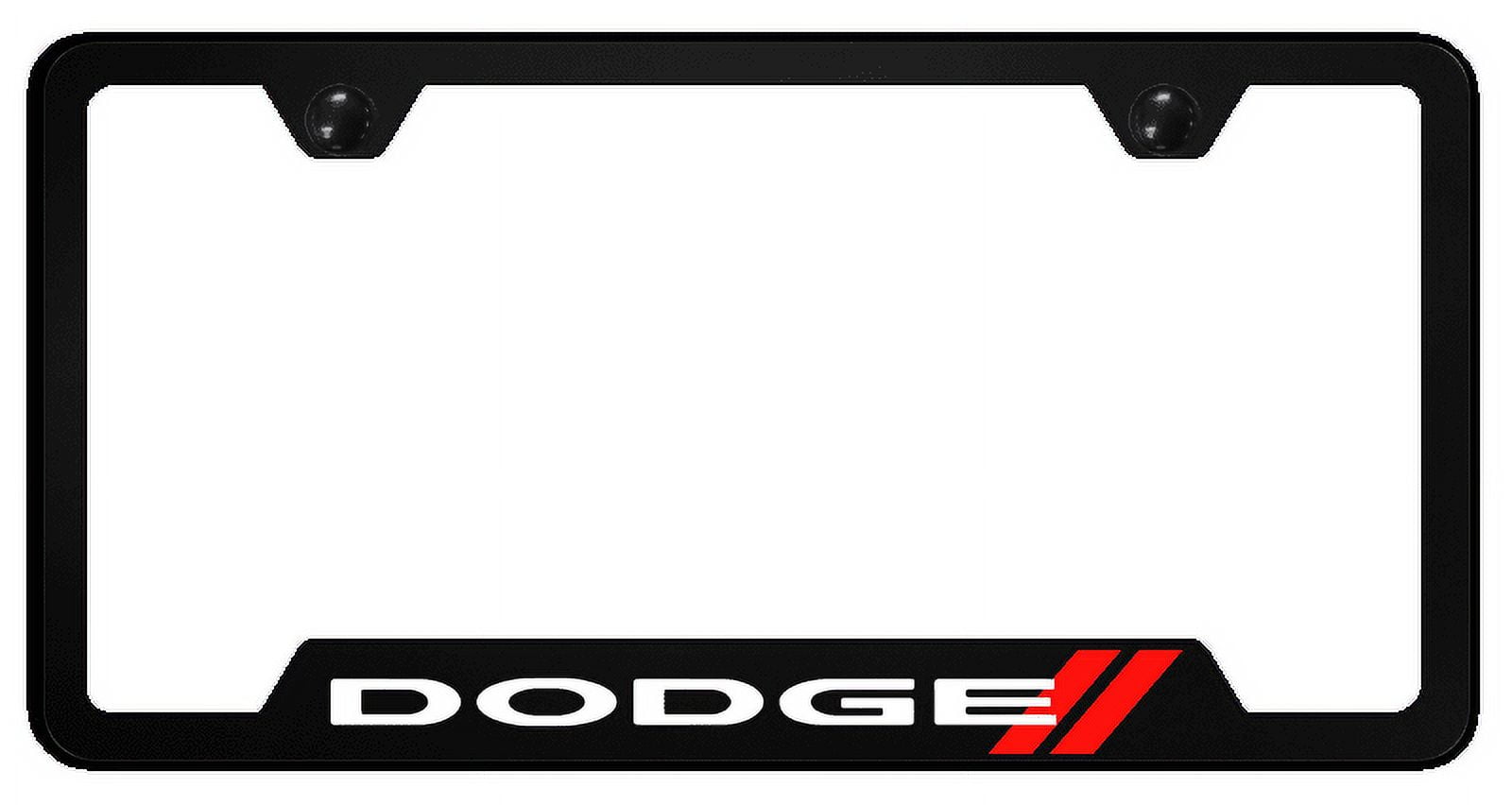 Dodge Stripe Polycarbonate Notched License Plate Frame Official