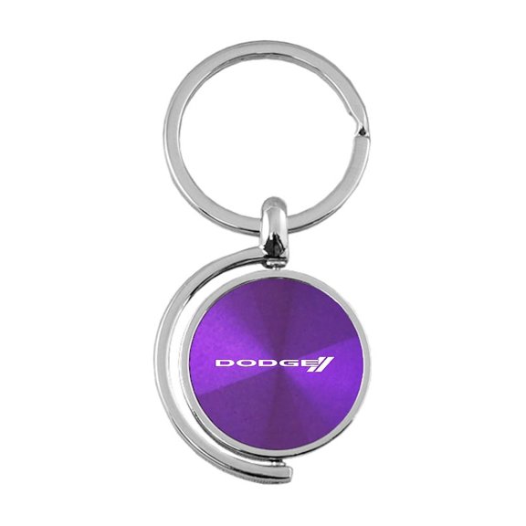 Dodge Stripe Spinner Key Ring (Purple)
