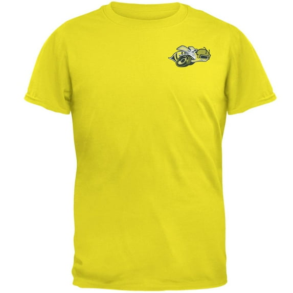 Dodge Super Bee Logo Mens T Shirt Bright Yellow 2XL