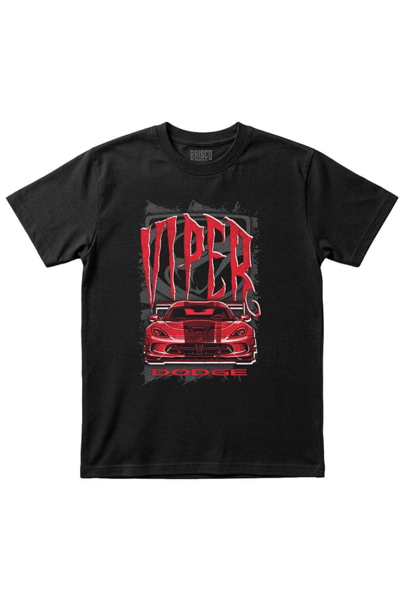 Dodge Viper American Muscle Car Men's Graphic T Shirt Tees Brisco Brands M