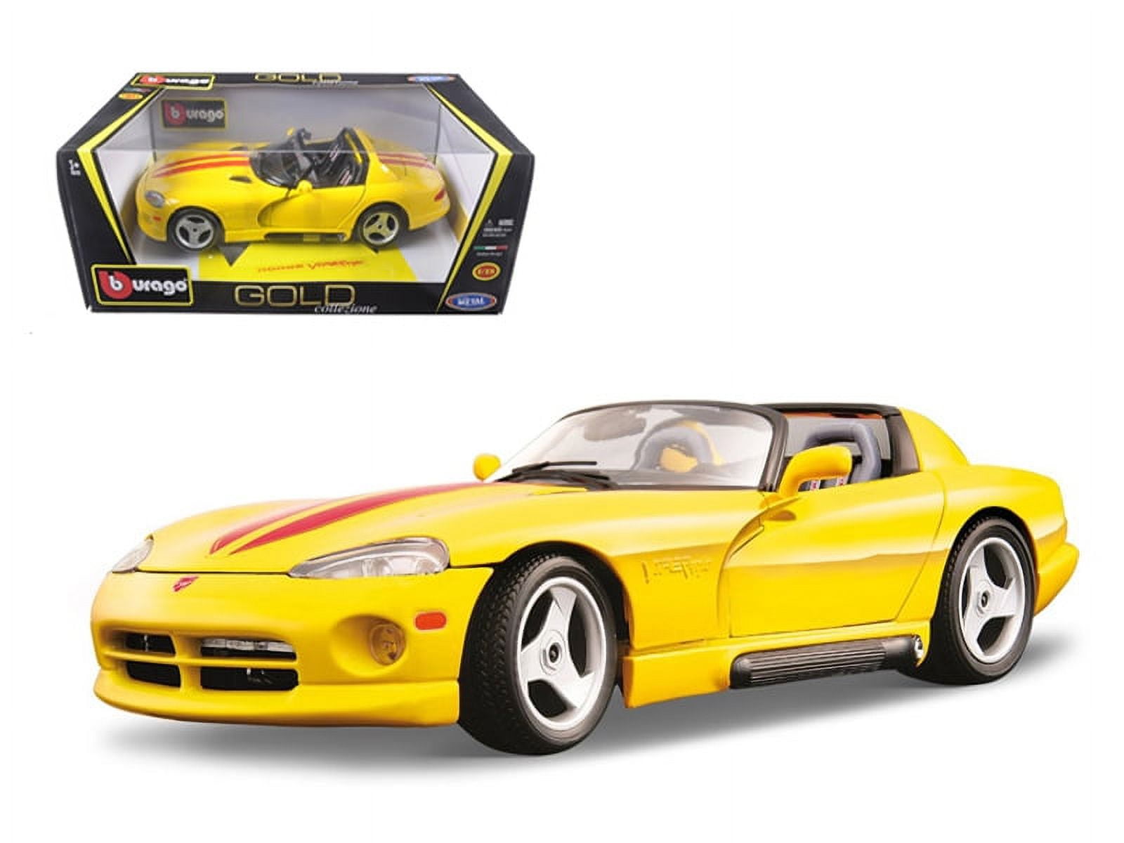ブラーゴ　BURAGO 1/18 Dodge Viper RT/10 2台セット Dodge Viper RT/10 Yellow Diecast Model Car 1/18 Diecast