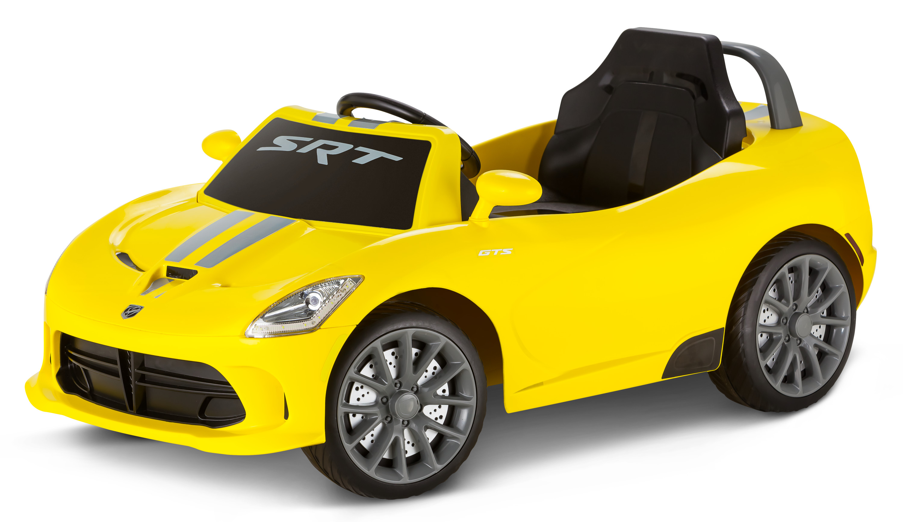 Dodge Viper SRT, 6-Volt Ride-On Toy by Kid Trax, single passenger, yellow - image 1 of 4