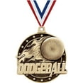 thumbnail image 1 of Dodgeball Medals, 2" Gold Diecast Dodgeball Medal Award 10 Pack, 1 of 2