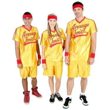 Dodgeball Yellow Average Joe&apos;s Costume-Medium