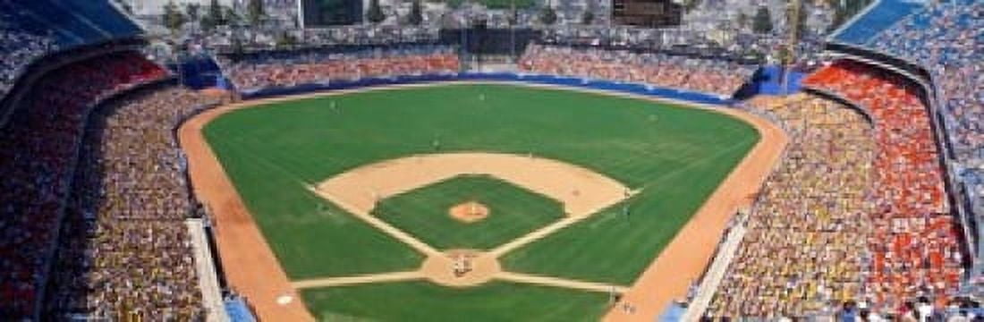 Dodger Stadium California Canvas Art - Panoramic Images (37 x 12)