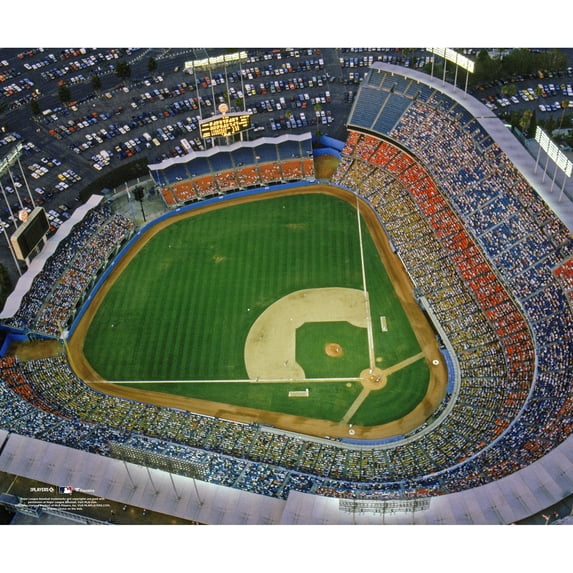 Los Angeles Dodgers Unsigned Dodger Stadium Aerial View Stadium Photograph