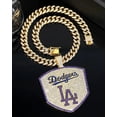 thumbnail image 1 of Dodgers 20-Inch Gem Chain Necklace - Los Angeles Fan Jewelry for Game Day & Gifts Gold, 1 of 2
