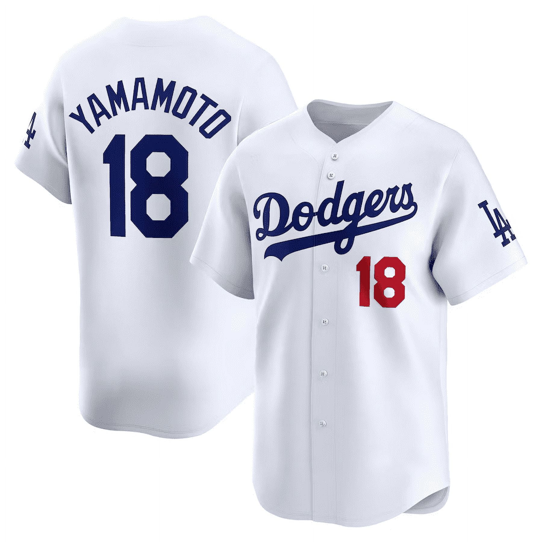 Dodgers Yoshinobu Yamamoto#18 Jersey Baseball Team 2025 Home Sport T