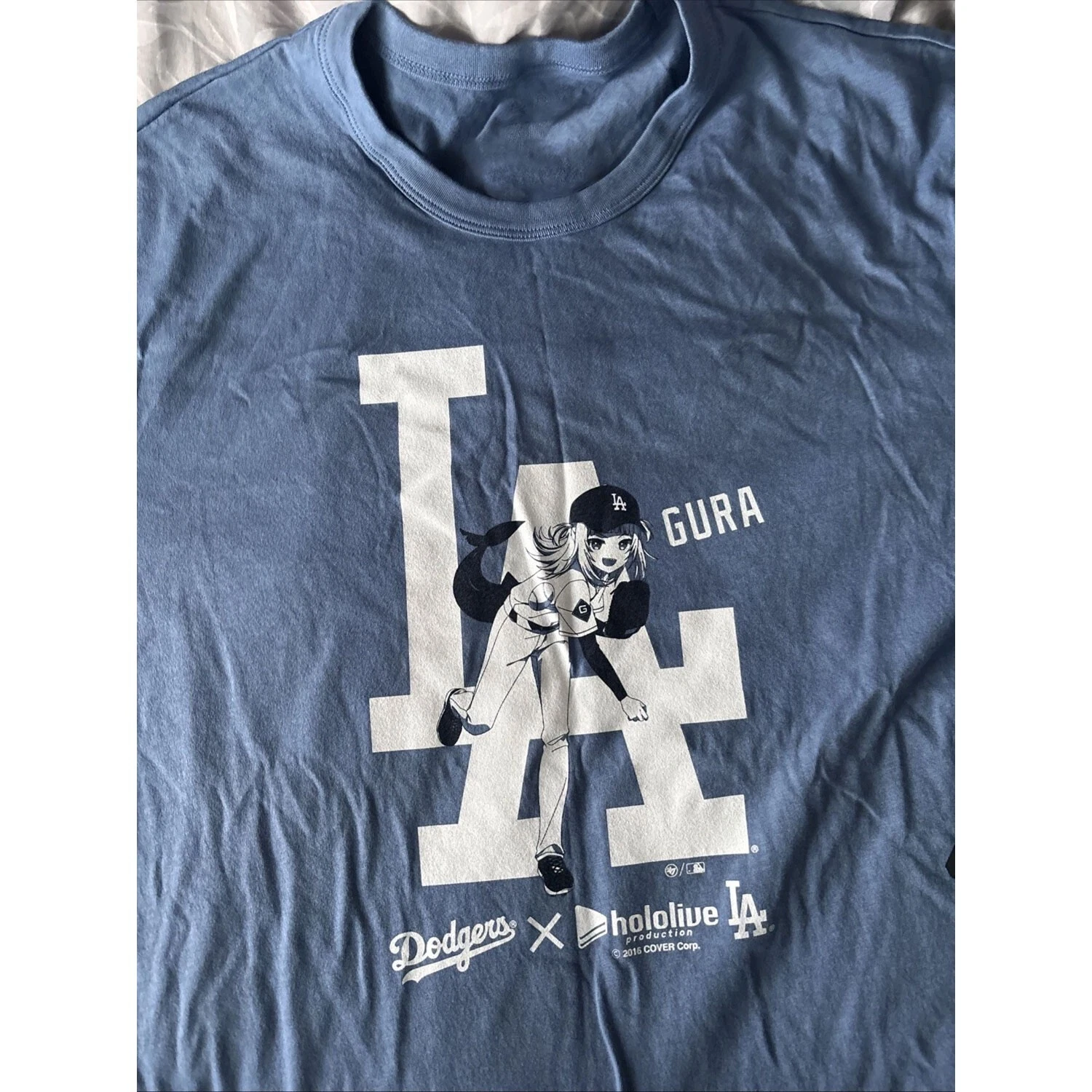 [新品•未使用] Dodgers x hololive Tシャツ XL Dodgers Hololive IN HAND Baseball Shirt Limited Edition GAWR