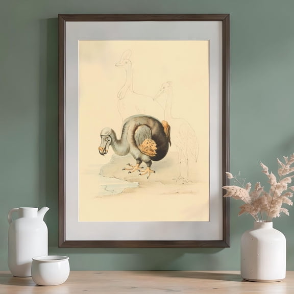 Dodo Antique Bird Wall Art Print, Unframed Paper Poster 8x10in