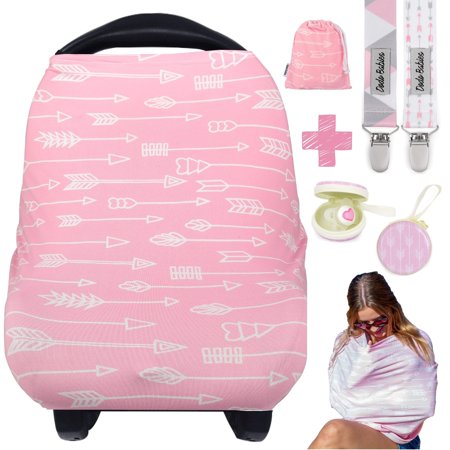 Dodo Babies Multi Purpose Nursing Cover for Breastfeeding with Pacifier Clips, Case, and Storage Bag