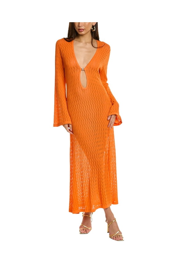 Dodo Bar Or womens Maya Maxi Dress, 44, Orange