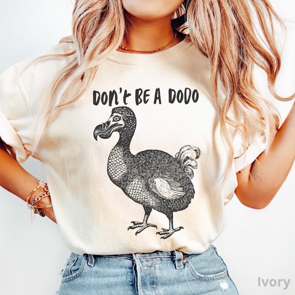 Dodo Bird Animal Pun Vintage Graphic Unisex Nature Retro Wildlife T-Shirt