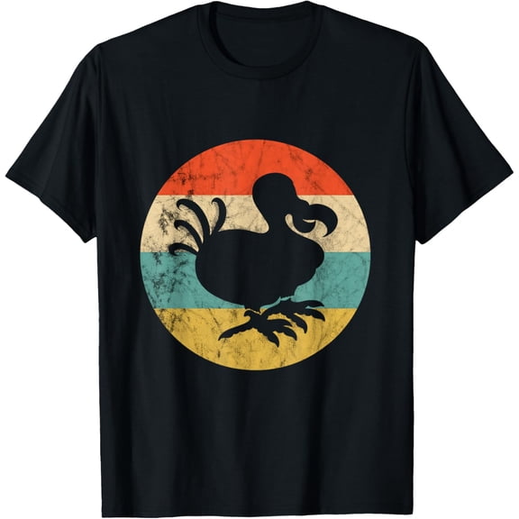 Dodo Bird Dronte Extinct Dodo Bird Retro Vintage Sunset T-Shirt
