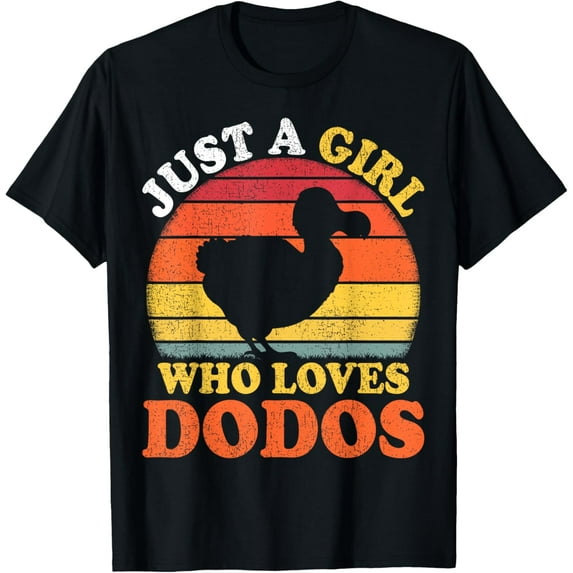 Dodo Bird Vintage Just A Girl Who Loves Dodos T-Shirt