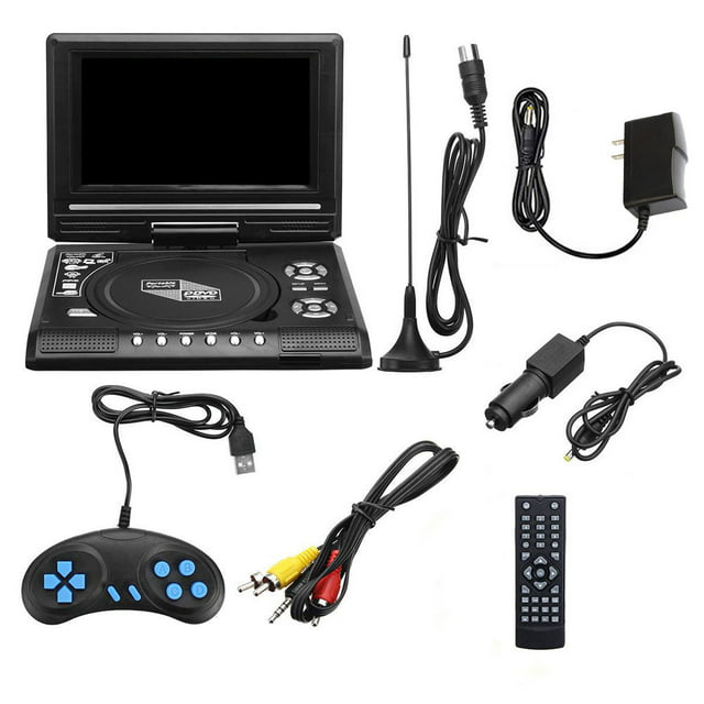 Dodocool 7.8 Inch 16:9 Widescreen 270 Rotatable LCD Screen Home Car TV DVD Player Portable VCD MP3 Viewer with Game Function