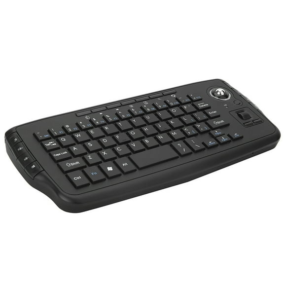 Dodocool E30 2.4GHz Wireless Keyboard with Trackball Mouse Scroll Wheel Remote Control for Android Smart TV PC Notebook Black
