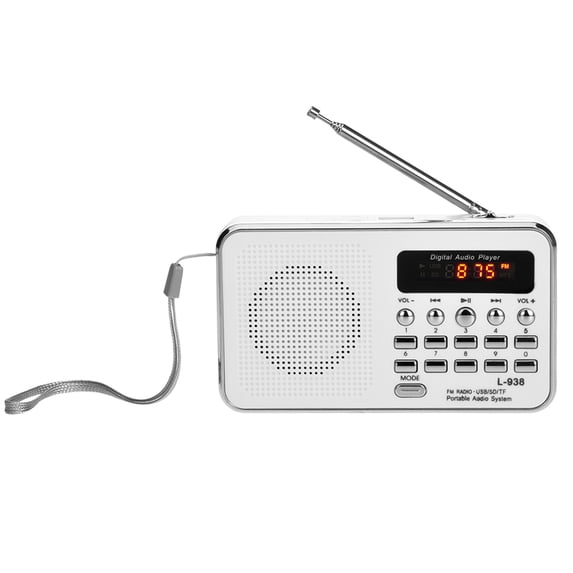 Dodocool L 938 Mini Digital Portable 3W Stereo Speaker MP3 Audio Player High Fidelity Sound Quality w/ 1.5 Inch Display Screen Support USB Drive TF SD MMC Card AUX IN Earphone out