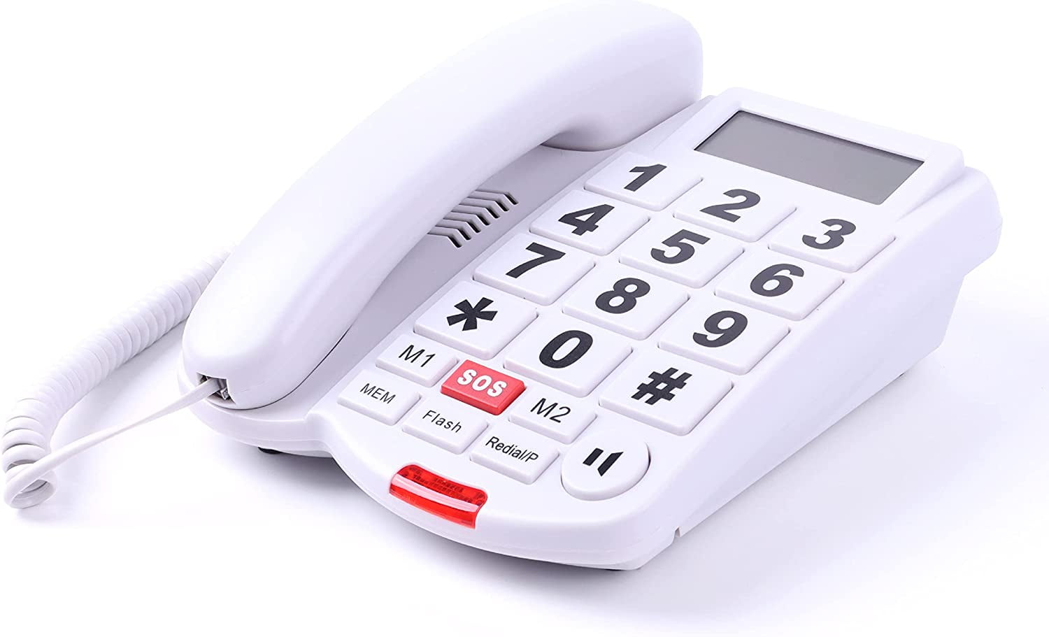 Dododuck Corded Big Button Phone for Seniors, Caller ID, Extra Loud