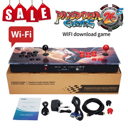 Dodoing 2 Players Pandora's 12th generation Box 3D Home Arcade Game Console 8000 Games Newest System with Advanced CPU Full HD HDMI/VGA/USB/ PS4 with Wi-Fi