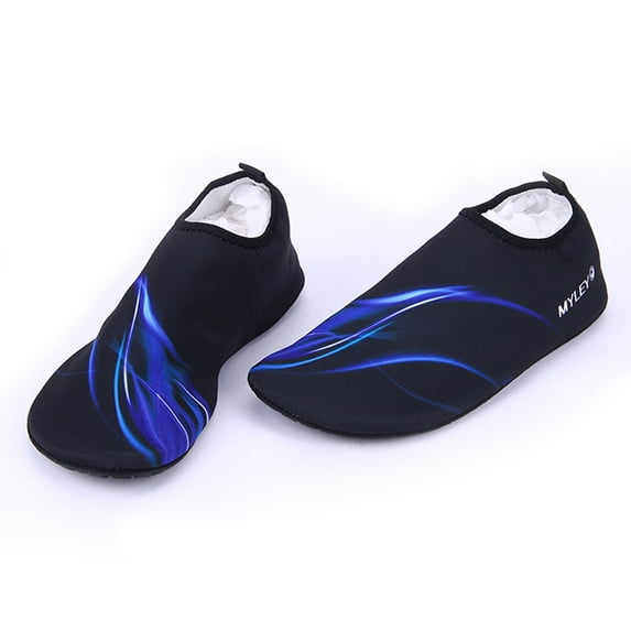 Dodoing Unisex Water Quick Dry Barefoot Sneakers, Blue and Black