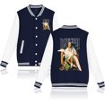 thumbnail image 1 of Doechii Men's and women's retro hip-hop fashionable long sleeved baseball jacket, 1 of 2