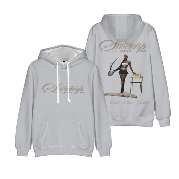 Doechii Merch Live from the Swamp Tour Hoodie Unisex Long Sleeve Pullover Tops