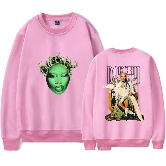 Doechii Merch unisex fashion retro trend long sleeved round neck pullover