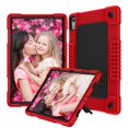 thumbnail image 1 of FIEWESEY For Lenovo Tab P11 11.5 Gen 2 2023 (TB-350FU/TB-350XU) Case, Rugged Heavy Duty Shockproof Cover with Hand Strap Shoulder Strap for 11.5 inch Lenovo Tab P11 2nd Generation - Red+Black, 1 of 6